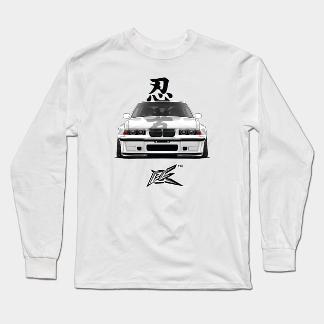 bmw 3series e36 wide Long Sleeve T-Shirt by naquash